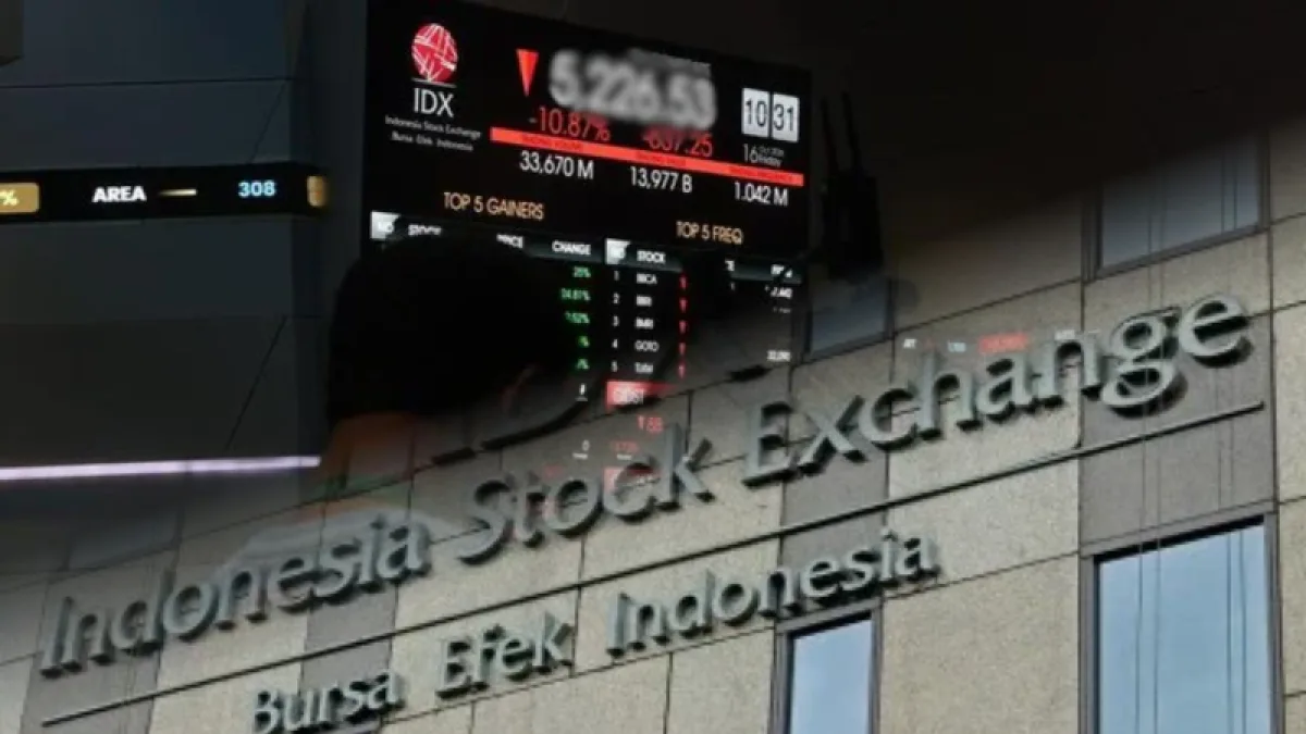 Sepekan Terakhir, IHSG Anjlok 14,91% dan Kapitalisasi Pasar Tergerus Rp1.544 T