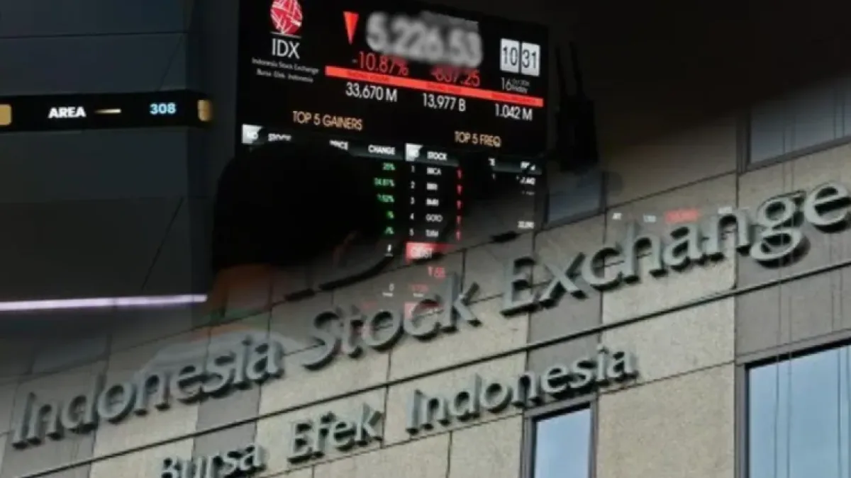 Efek MSCI: IHSG Anjlok 5% Pagi Ini ke Level 10 Tahun Lalu