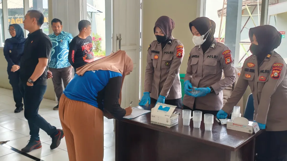 Bebas Narkoba! 348 Warga Binaan Lapas Perempuan Sungguminasa Negatif Tes Urine