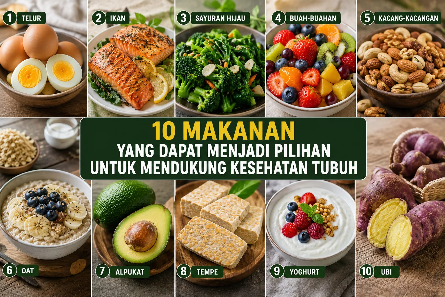 10 Makanan Bergizi yang Sebaiknya Masuk Menu Harian, Apa Saja?