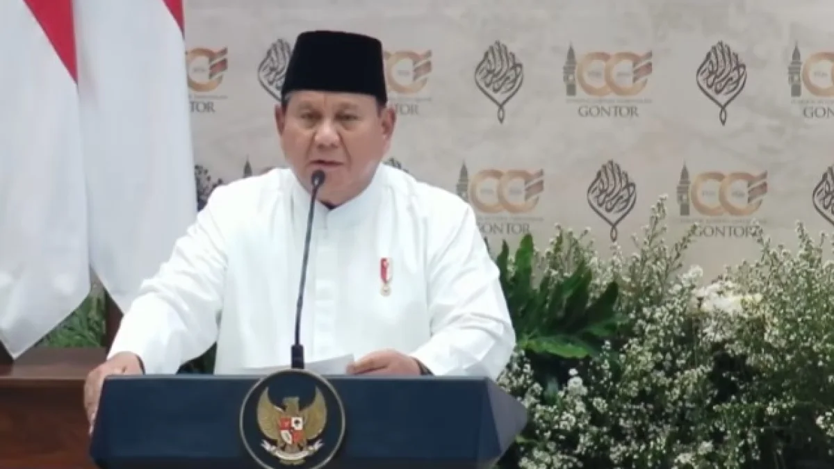 Prabowo Soroti Panca Jiwa Gontor: Keikhlasan, Kemandirian, dan Larangan Menjadi Koruptor