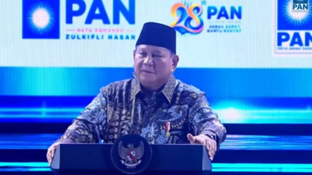 Prabowo Hampir Menangis di HUT PAN: “Kawan Saat Kalah Itu Sulit Dicari”